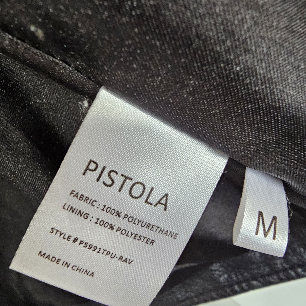Pistola Black PU Leather Jacket for Women Medium - Picture 6 of 16